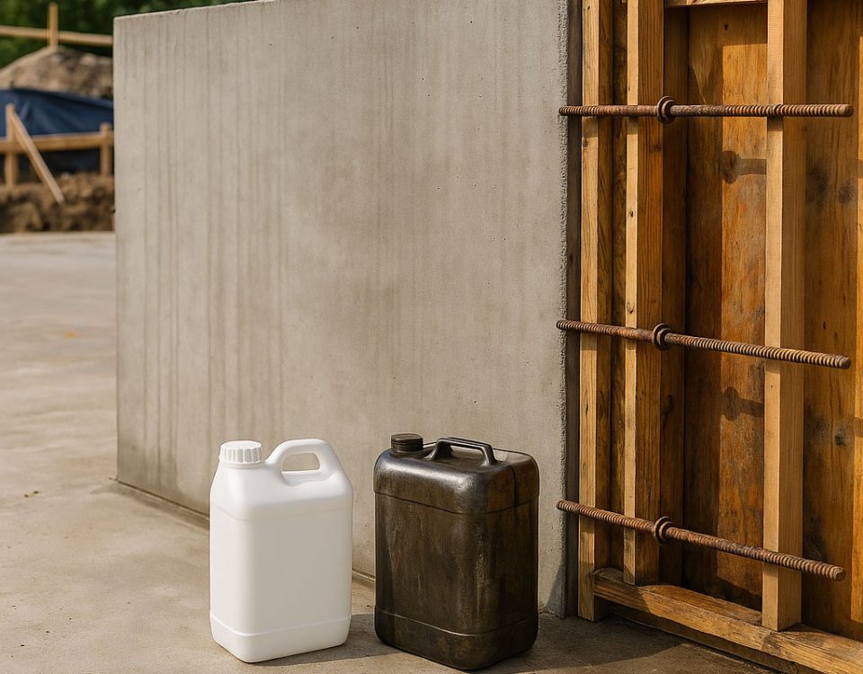 روغن قالب پایه اب و پایه نفت در اجرای بتن نما؛ بررسی تاثیر بر سطح نهایی و برنامه کیورینگ